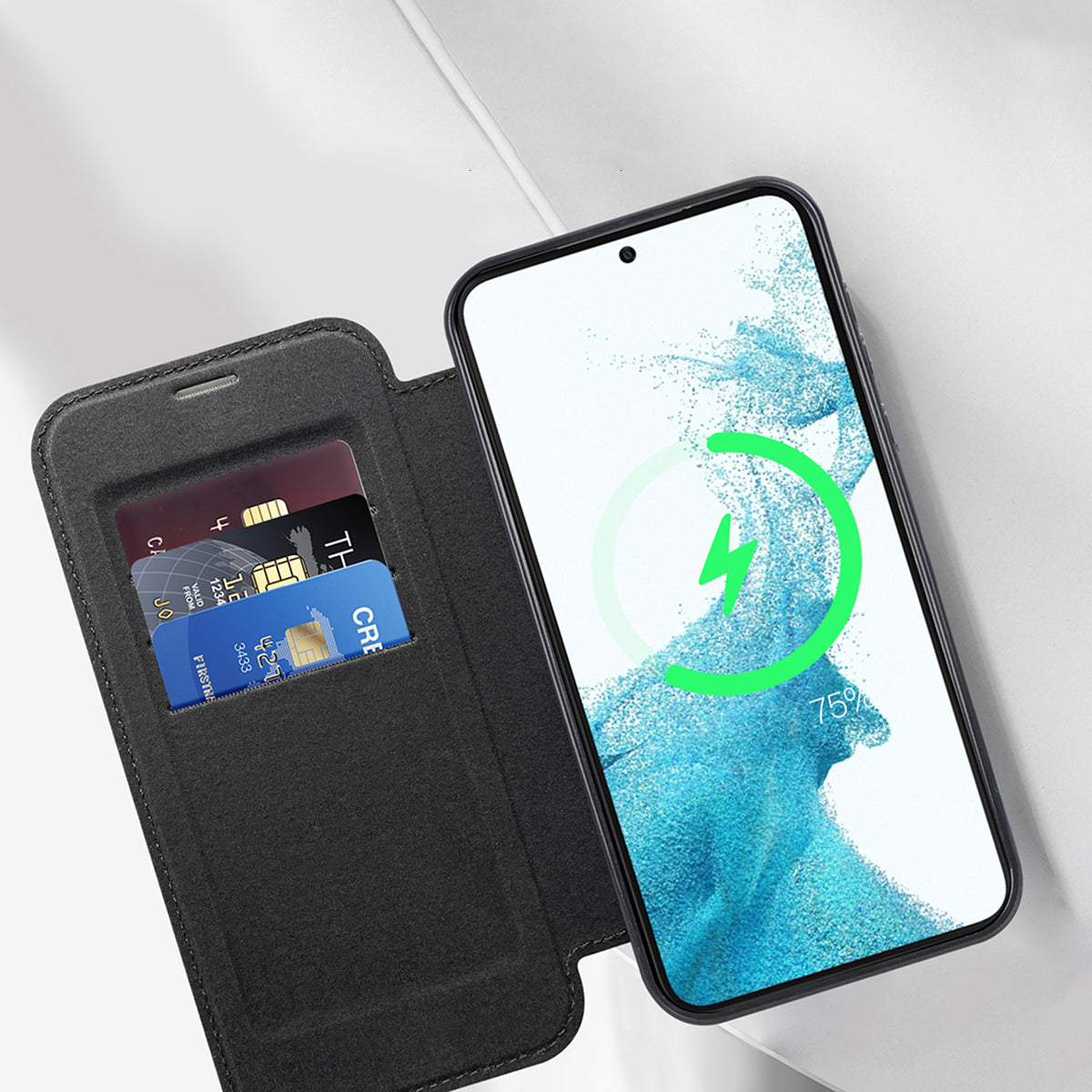 Magnetic Phone Case for Samsung Galaxy S23 PU Leather TPU Clear RFID Blocking Flip Cover with Lens Film Magnetic Phone Case for Samsung Galaxy S23 PU Leather TPU Clear RFID Blocking Flip Cover with Lens Film